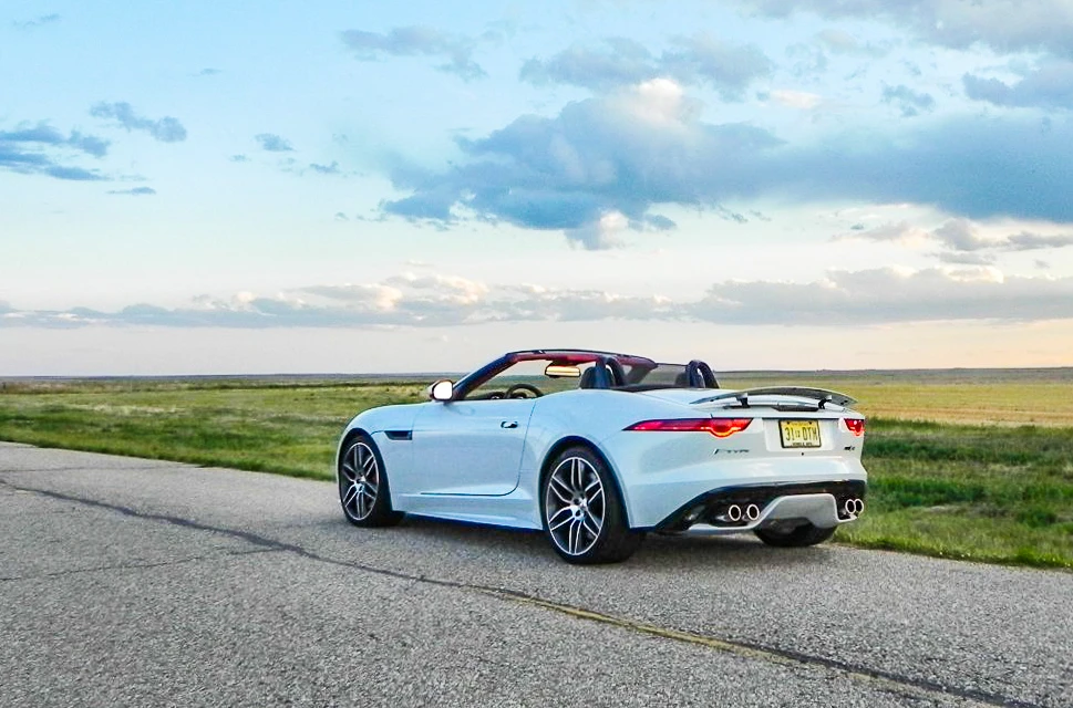 2016 Jaguar F-Type R Convertible rear quarter