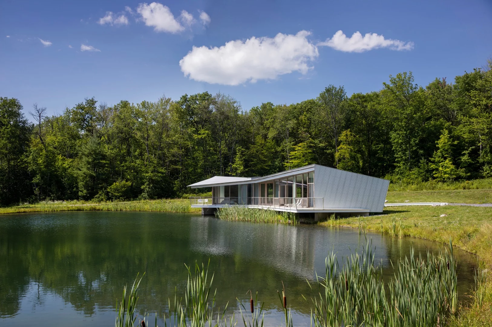 Honors in the Architecture category of the AIANY 2019 Design Awards: "Ephemeral Edge" in Austerlitz NY, by Dean/Wolf Architects