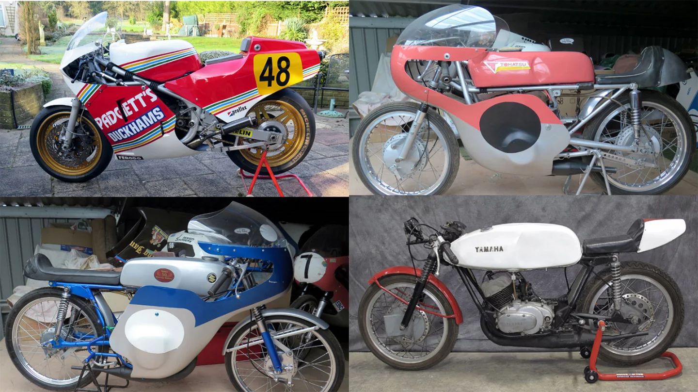 The sale also contains a number of 1960s Japanese racing machinery such as this 1964 Tohatsu 125cc (£18,000 – 20,000), a 1965 Yamaha TD1B (£7,500 – 8,500), and a 1967 Suzuki TR50 (£18,000 – 20,000), all the way through to this 1988 Suzuki RG500 MK14 (£30,000 - 35,000).