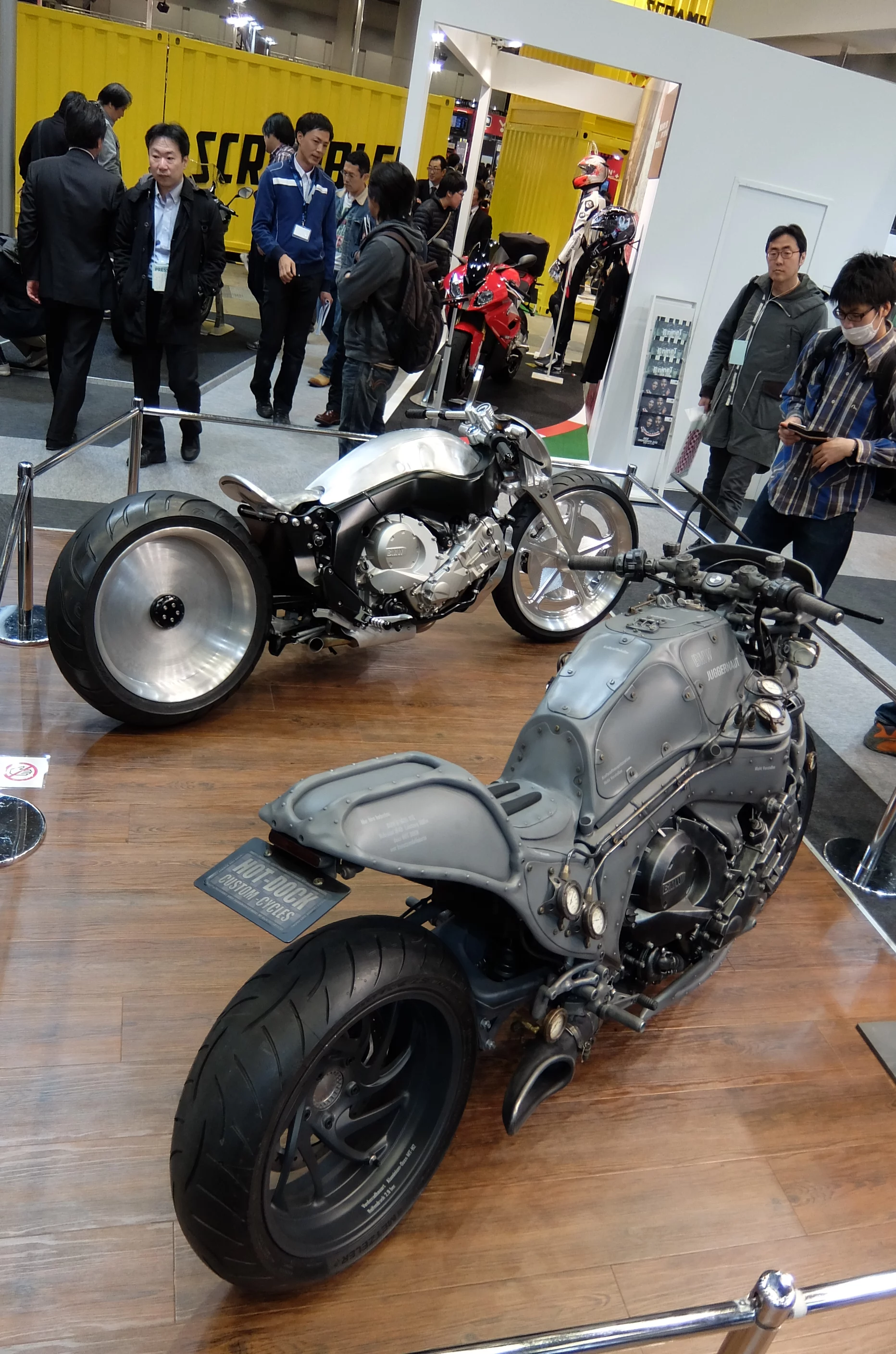 Two very popular Motorcycles that BMW said, when asked, would sadly remain only one off specials (Photo: Stephen Clemenger/Gizmag.com)