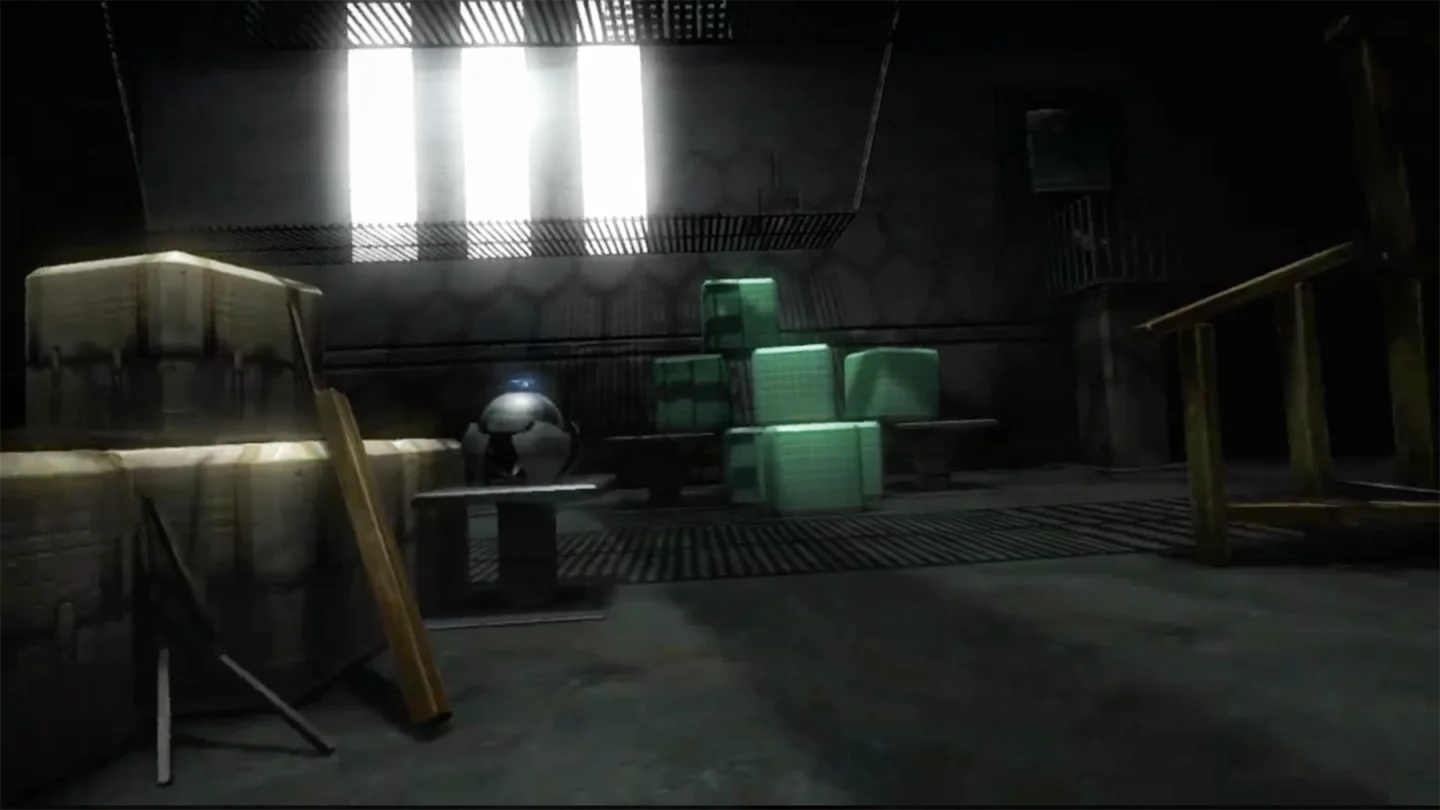 In Twobit, you guide a ball-shaped robot through a puzzle room using only your head movements