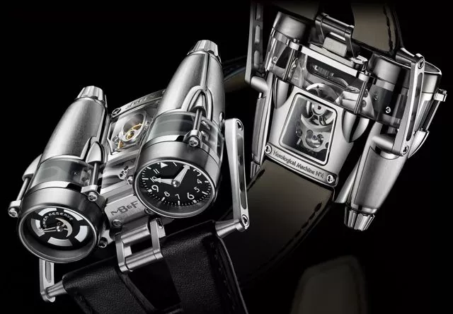 The Horological Machine No. 4 Thunderbolt is a titanium and sapphire watch inspired by aircraft, that costs almost US$200,000