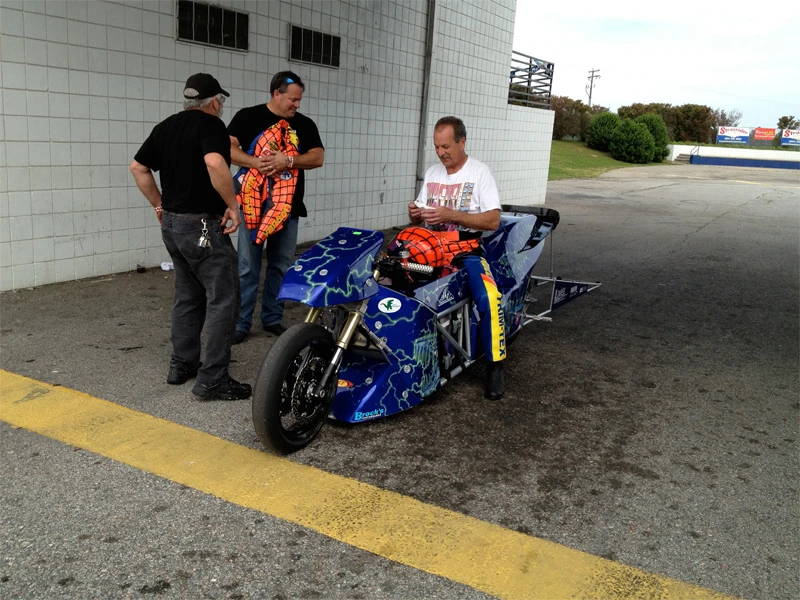 The team ensures everything is in place before the record-breaking run