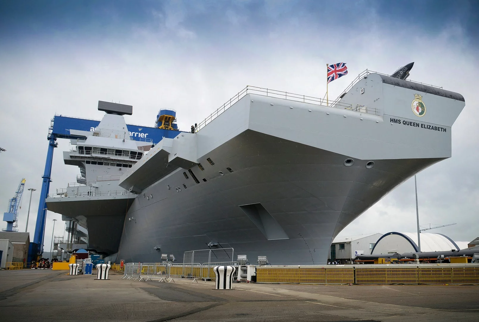 HMS Queen Elizabeth is the largest ship ever built for the Royal Navy