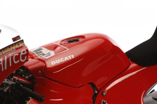 The tank shape was changed at the behest of the riders