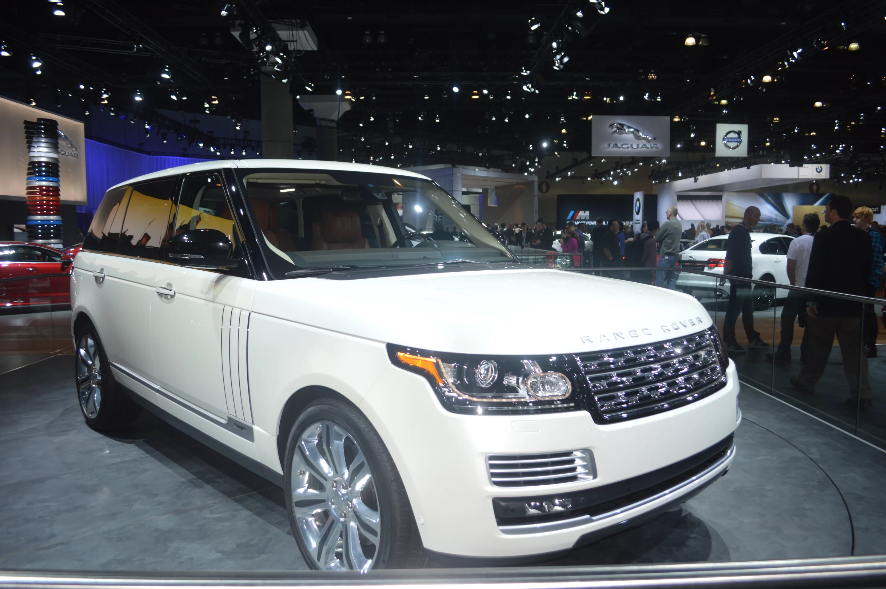 The Range Rover LWB Autobiography Black Edition was shown at a private unveiling before its public debut