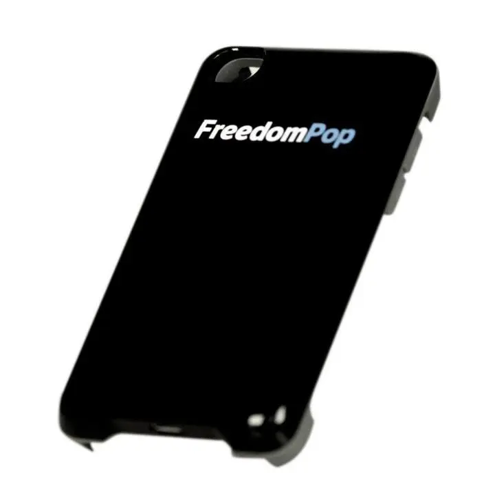 A rear view of the FreedomPop iPod touch case
