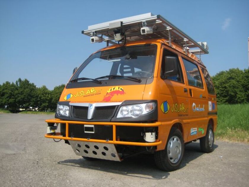 One of VisLab's VIAC autonomous vans
