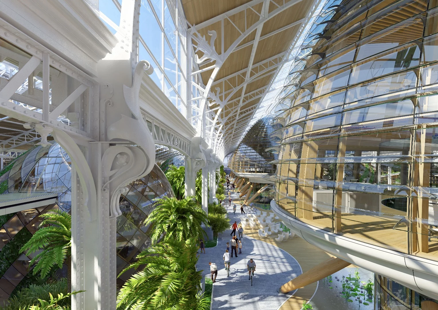 The existing ironwork and other architectural features of the Marine Terminal would be retained by Callebaut