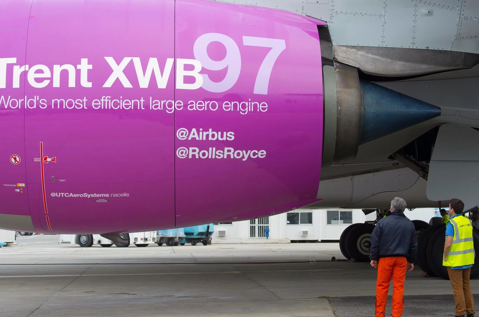 The Rolls-Royce Trent XWB-97 side view