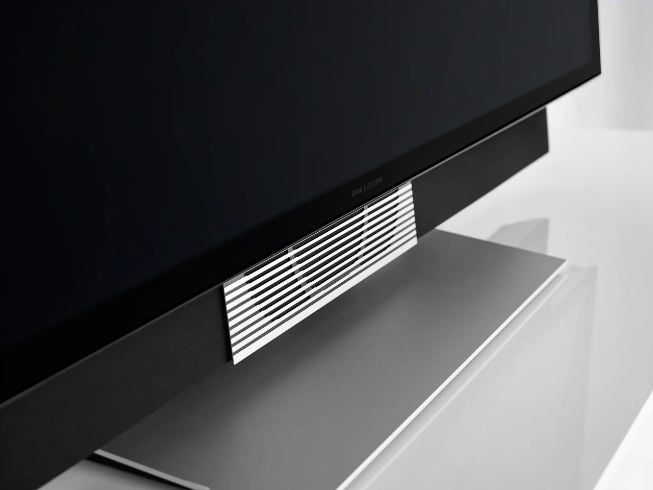 B&O has included a rather nifty sound panel that unfolds when the TV is switched on, then disappears when the unit is turned off