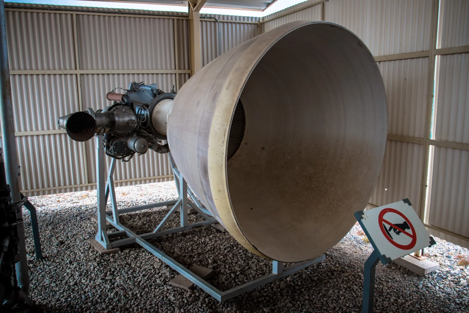 The stage 2 rocket engine used to send the warhead on its suborbital trajectory