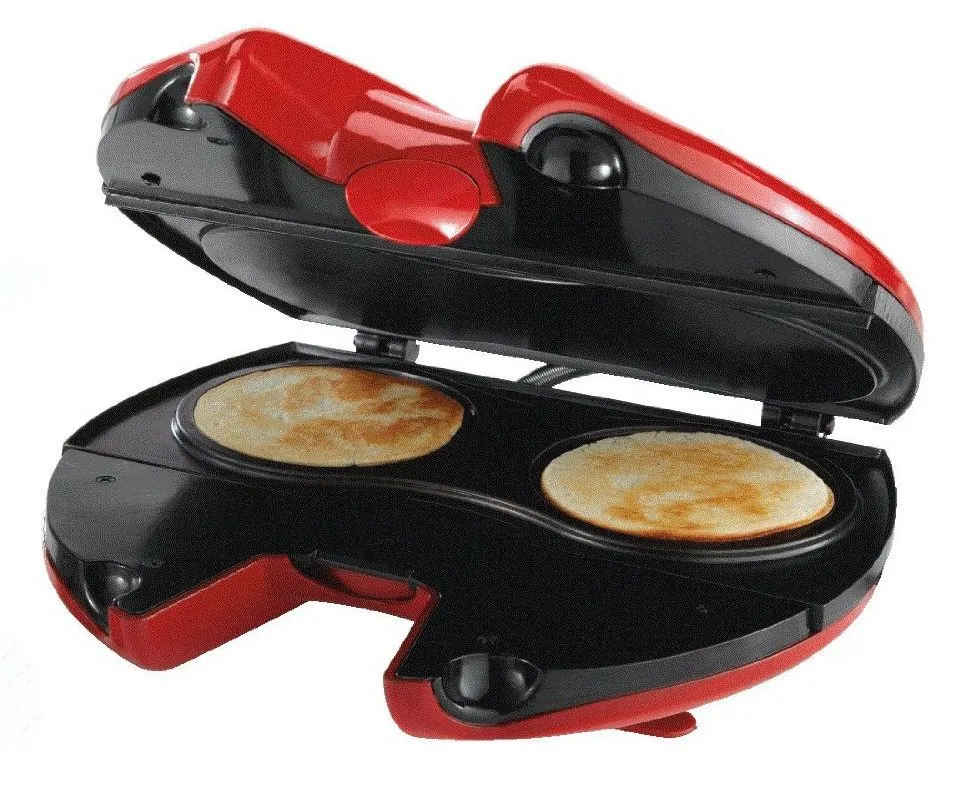 The Sunbeam Fortune Cookie Maker makes two cookies at once