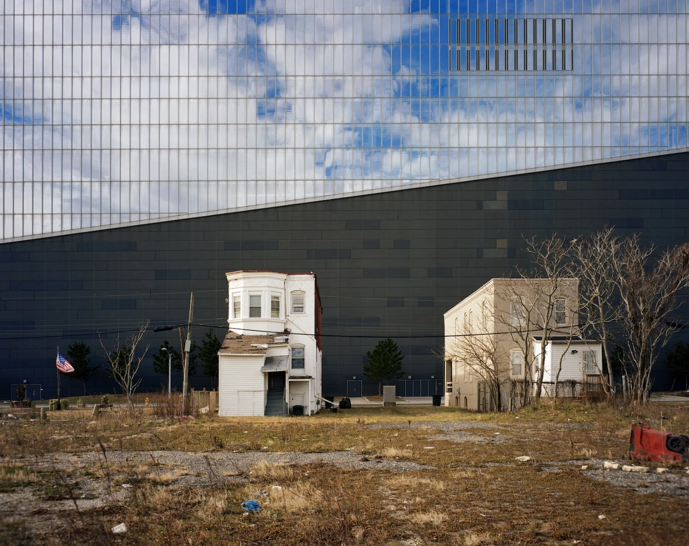 Brooklyn's Brian Rose took this forlorn photograph of houses on the north wall of the Revel Casino in Atlantic City, New Jersey. The image was entered into the Exterior category