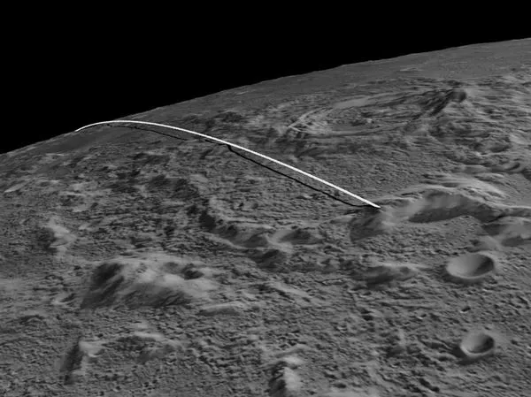 Final trajectory of the GRAIL spacecraft (Image: NASA)