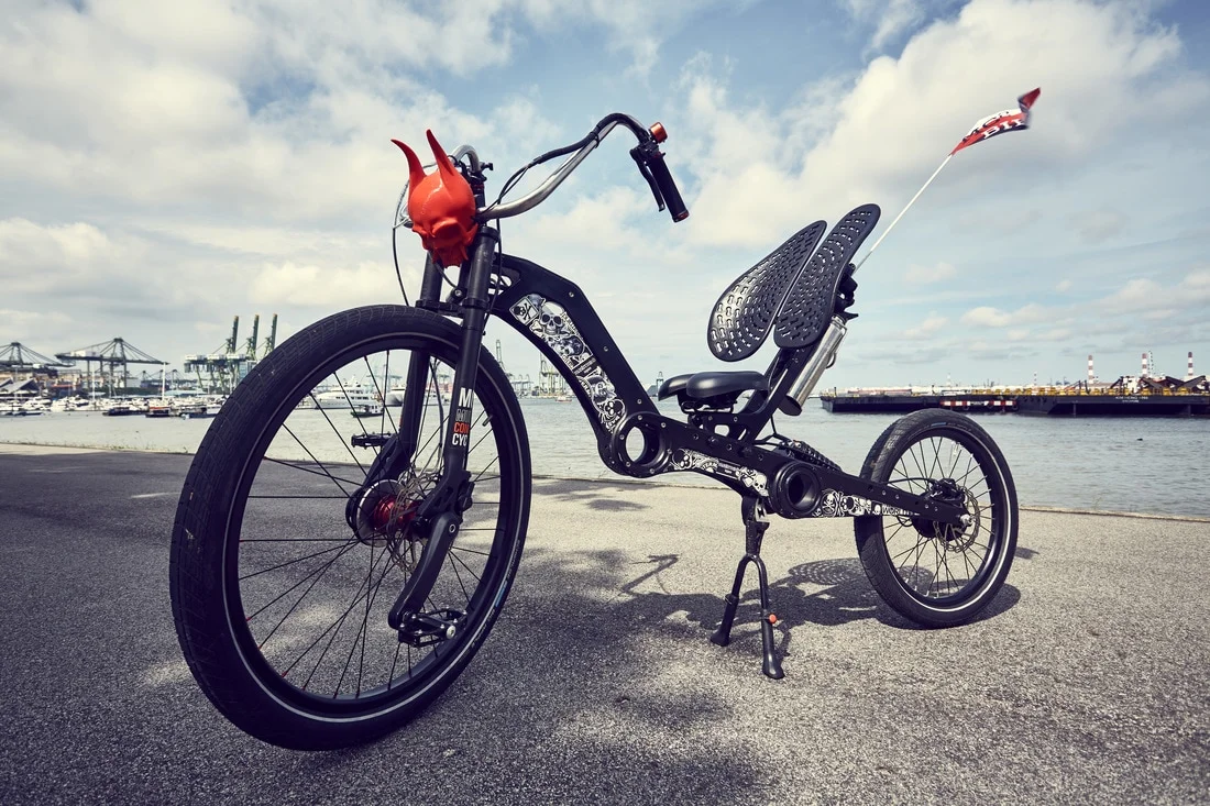 The heads on the handlebars are an option on the MC2 Chopper