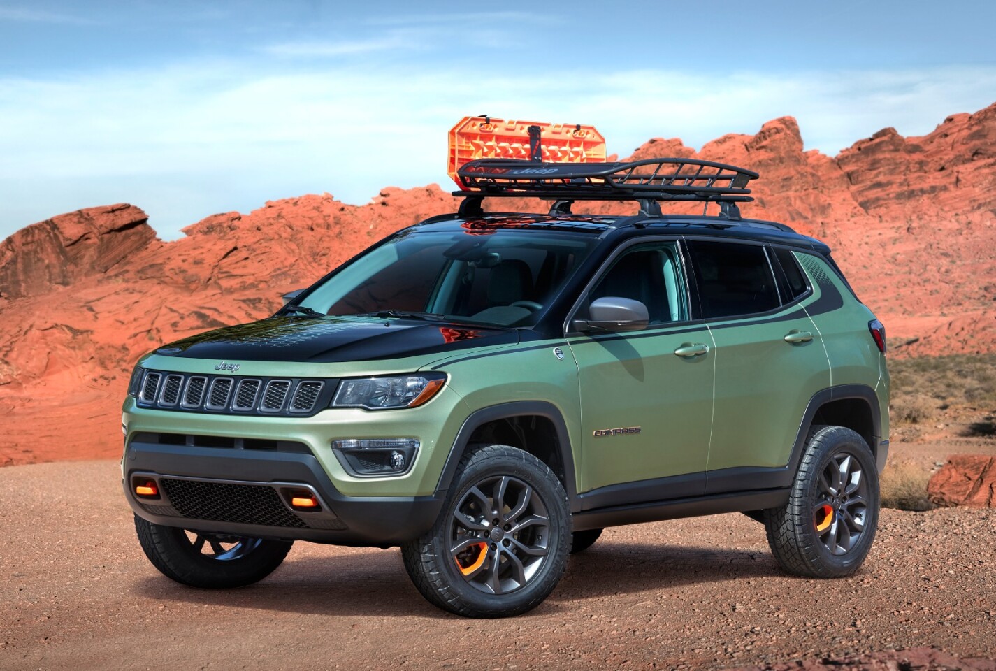 The Compass Trailpass isn't a true off-roader like the Wrangler, but it's tougher than the average SUV