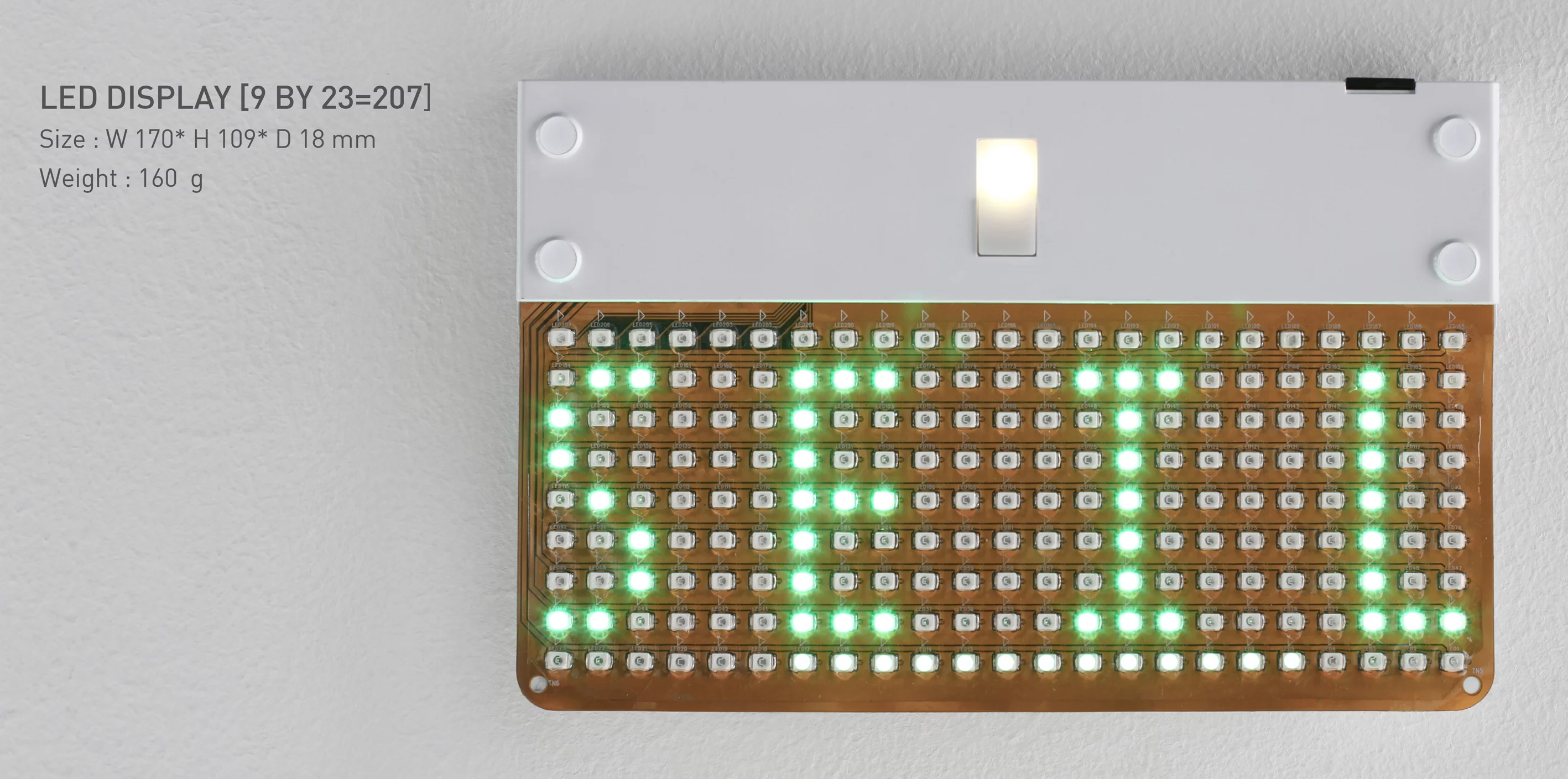 The 23 x 9 SEIL LED grid