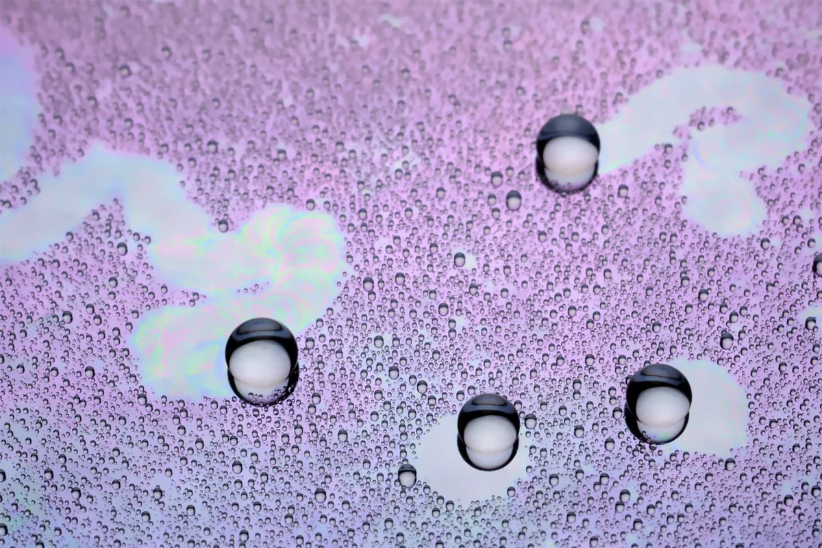 Adding lubricant to a surface improved water condensation rates