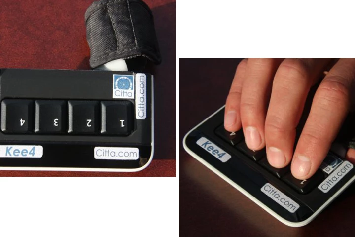 The Kee4 Keyboard puts mobile typing at your fingertips