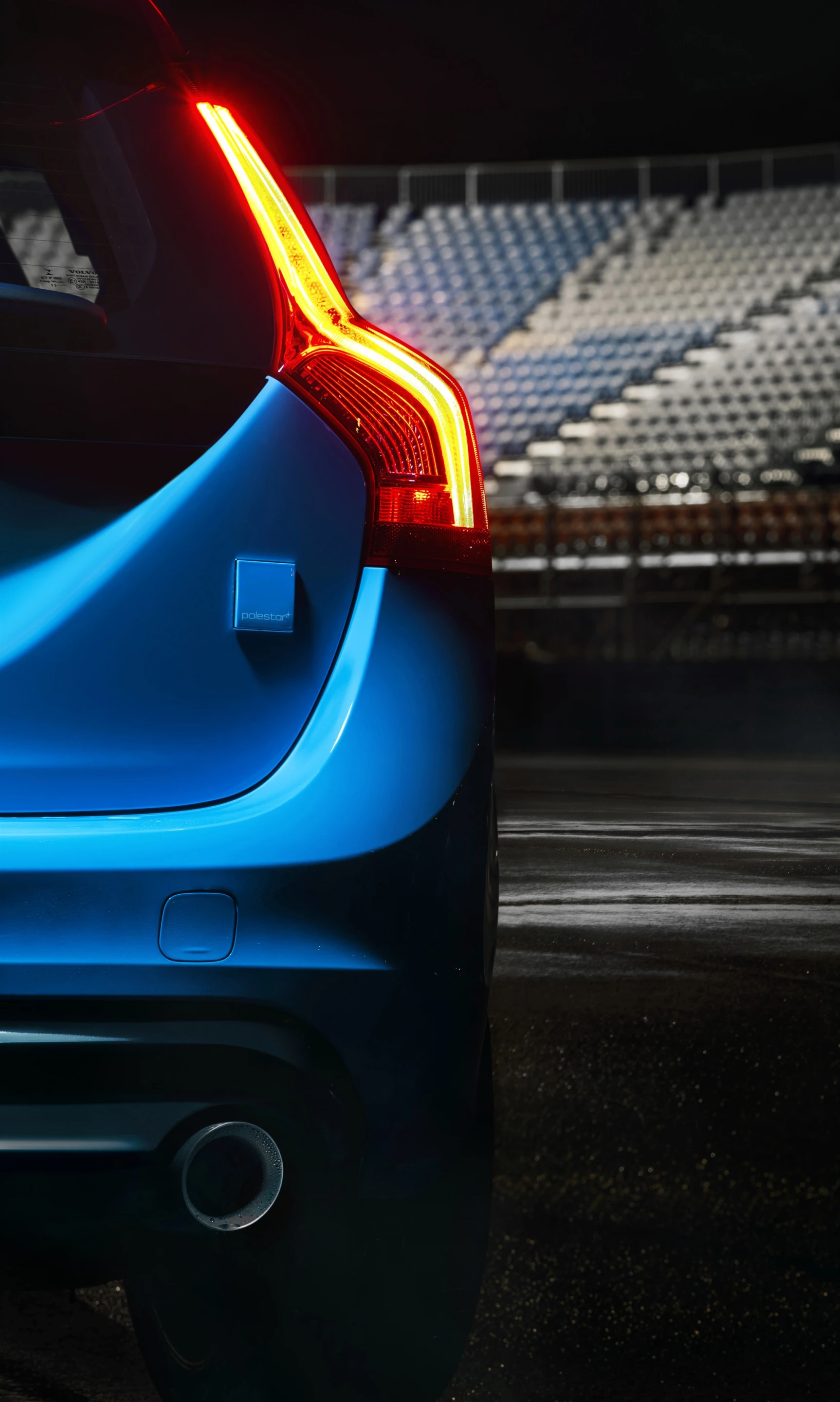 Rear detail of the V60 Polestar