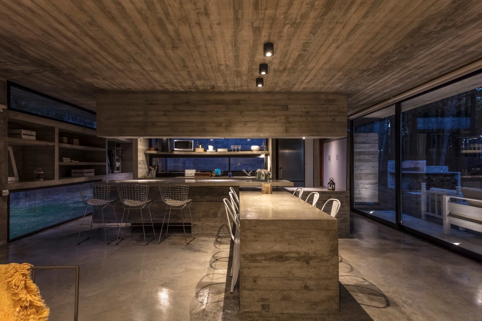 Concrete was chosen for the Forest House in part due to the low maintenance it requires