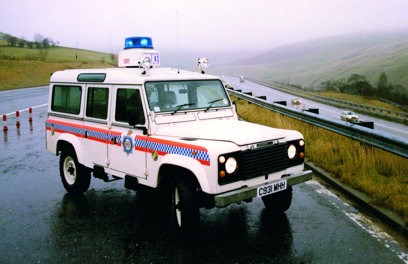 Land Rover 110 police vehicle