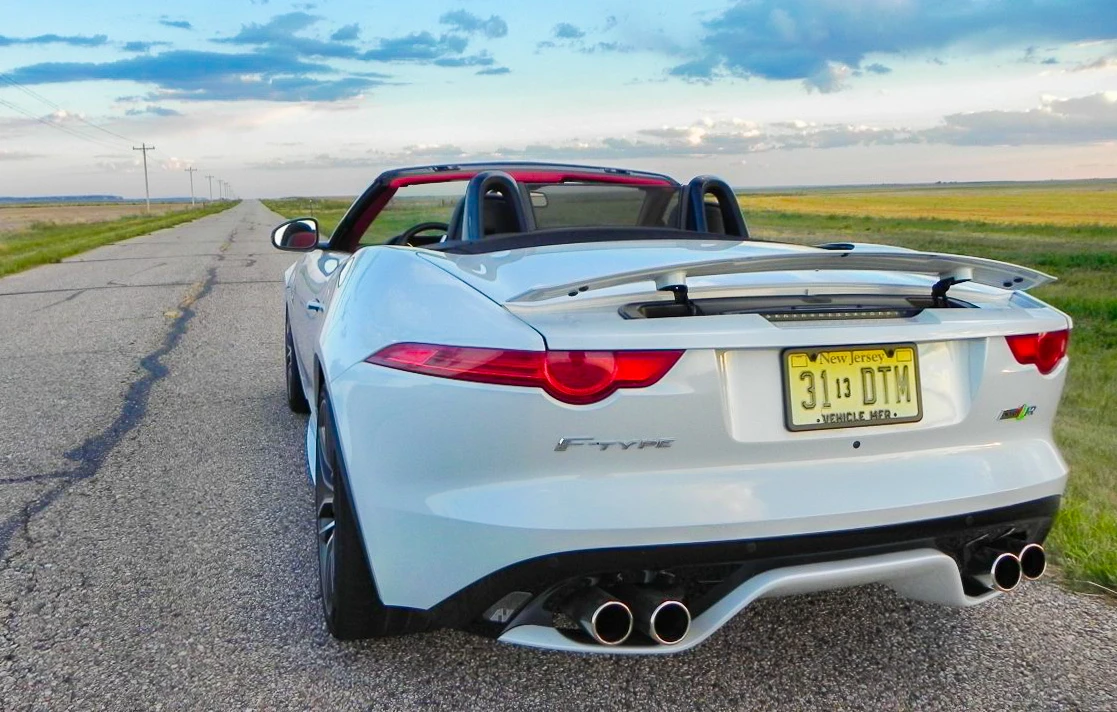 2016 Jaguar F-Type R Convertible on the open road
