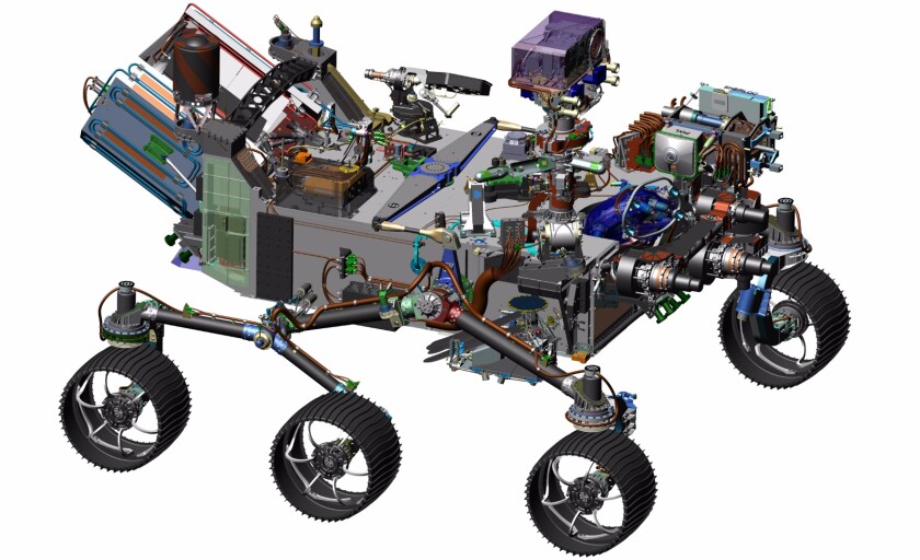 The Mars 2020 rover is based on the Curiosity rover