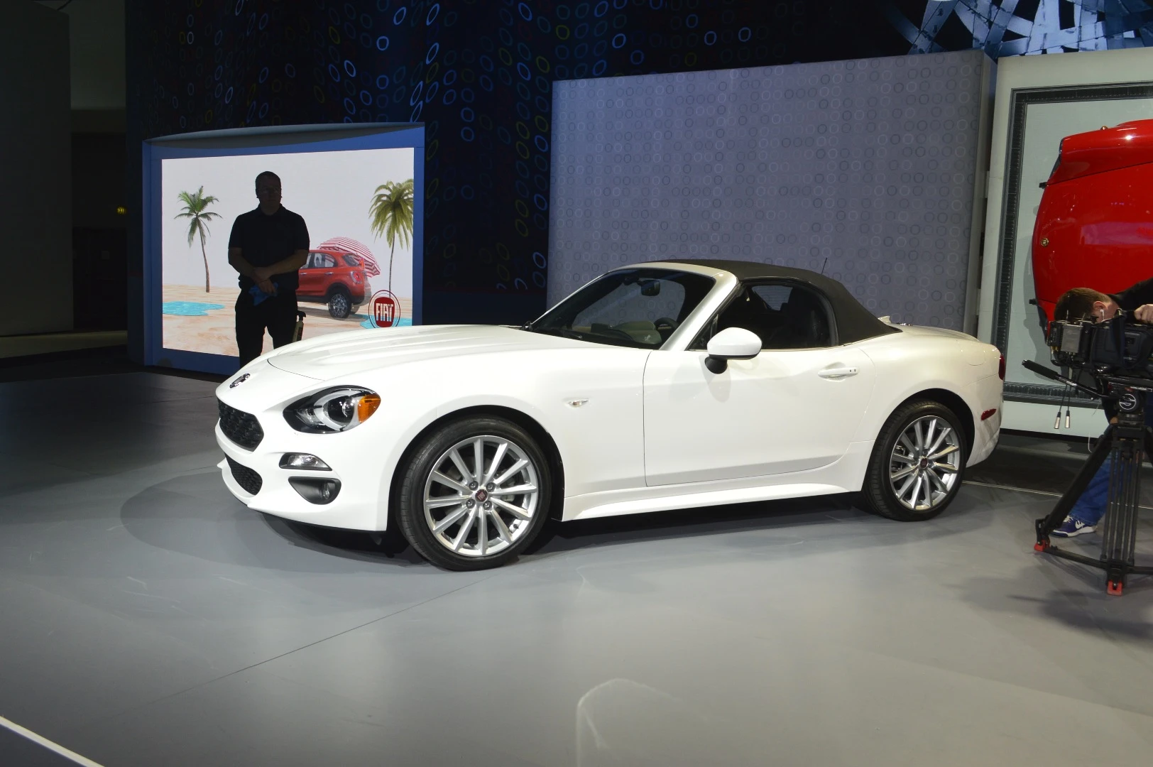 Unlike the Miata upon which it’s largely based, though, the Fiat 124 Spider foregoes the simplicity of form and austere interior of the MX-5