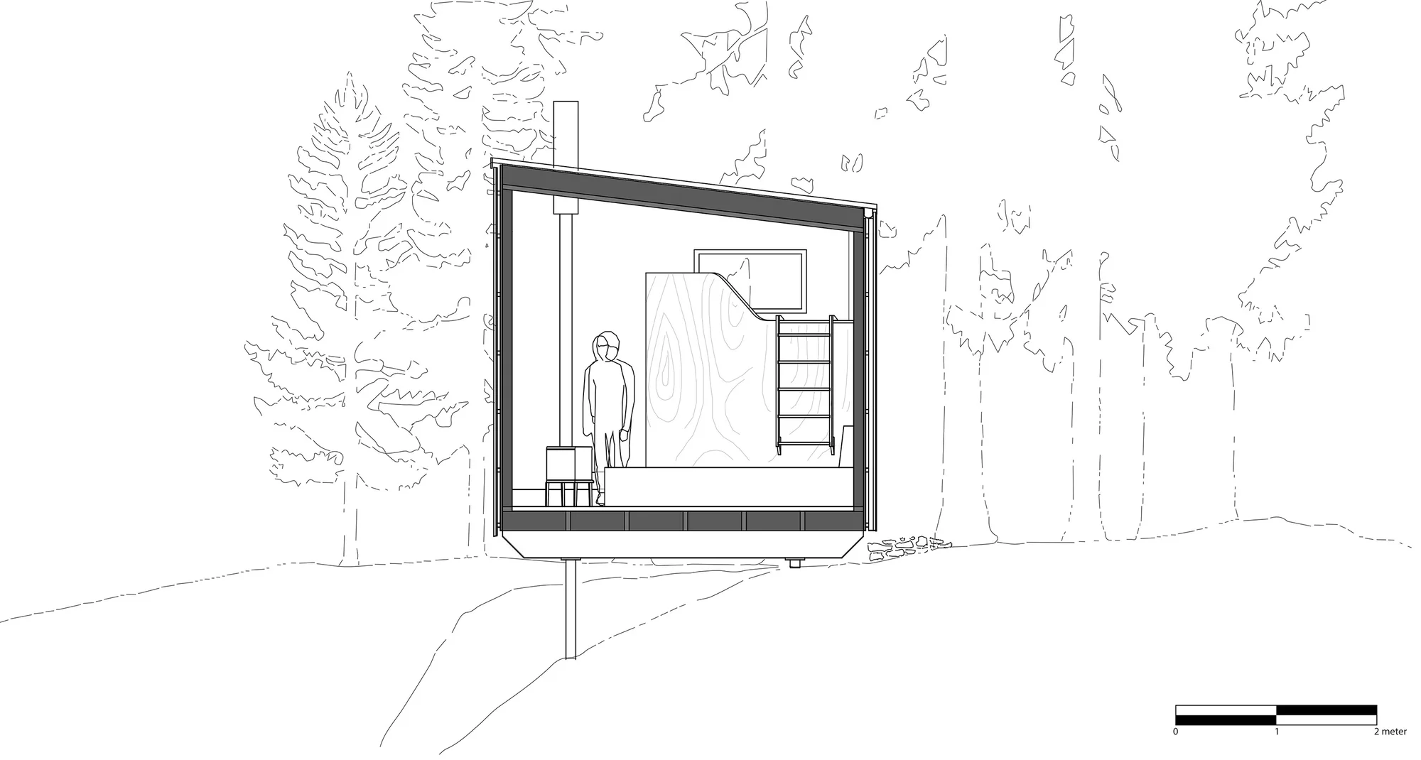 Architectural drawing of the shelter (Image: OPA Form)