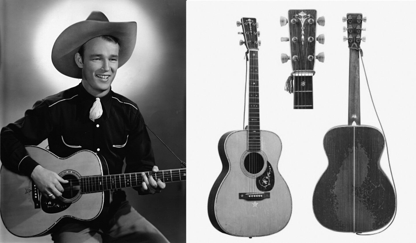 This 1930 Martin OM-45 Deluxe was the companion guitar to actor Roy Rogers across 100 movies and a thousand recording sessions, from 1933 to his death in 1998. It sold for $554,500 at a Christies auction on 3 April, 2009