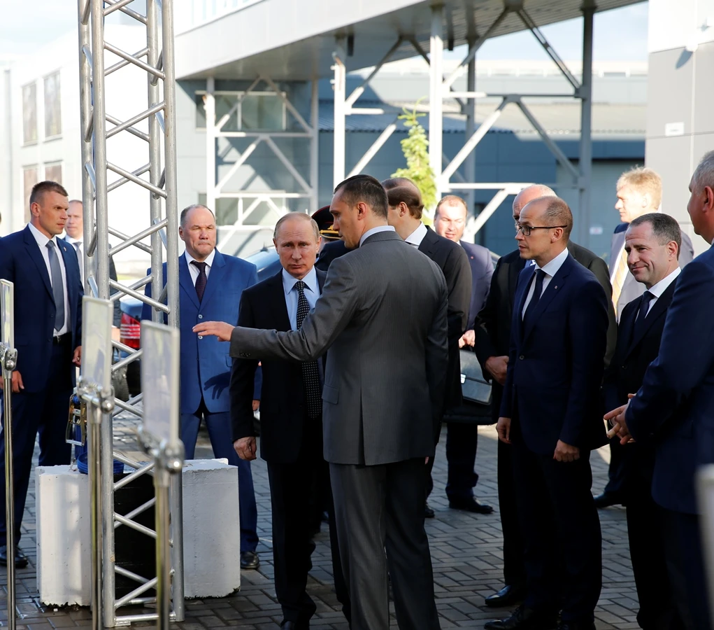 Vladimir Putin visited the Kalashnikov Group just days before the company's announcement