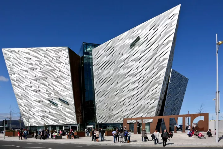 The TitanicBelfast museum in Belfast, Northern Ireland