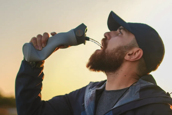 Oassay's 3-in-1 bottle lets you filter while you drink, making it easier to find viable hydration in the wild