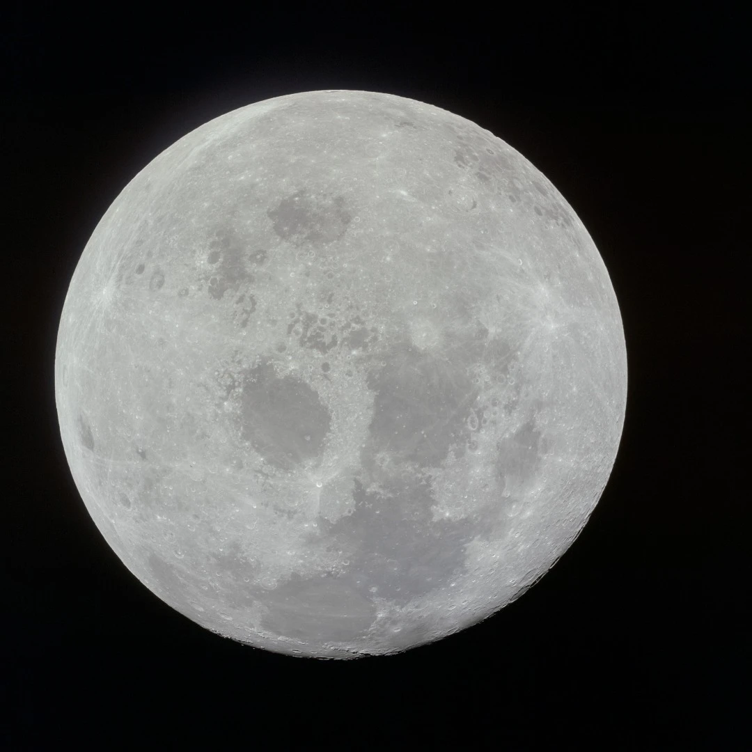 The Moon as seen from Apollo 11