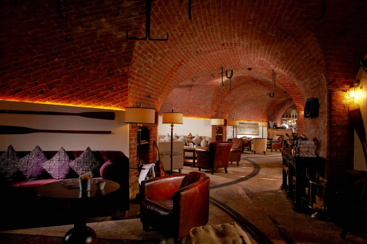 Many of the fort’s original features have been retained, including exposed brick walls and fortress windows