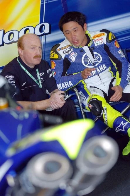 Nori Haga was Yamaha's best on the day with fifth and fourth.