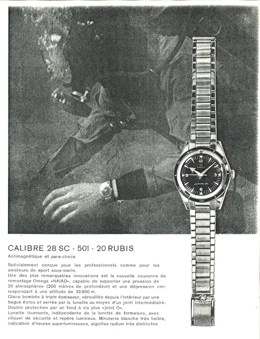 An Omega dive watch of 1957