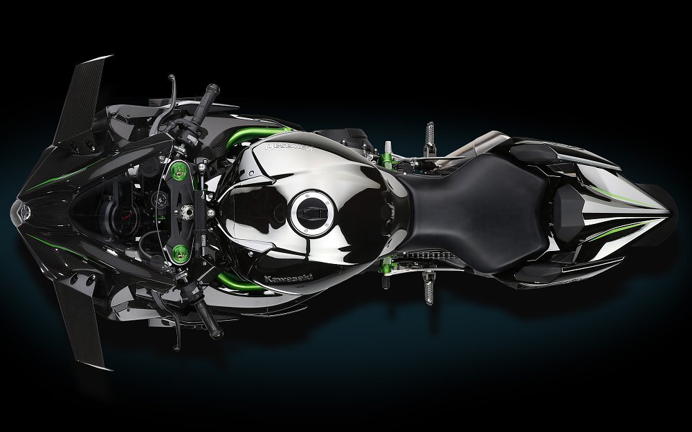 Kawasaki Ninja H2R: top view