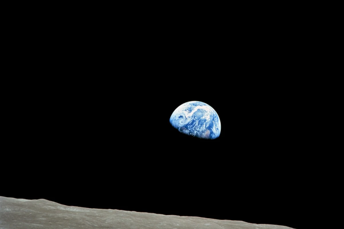 Another iconic "Earthrise" image taken in 1968
