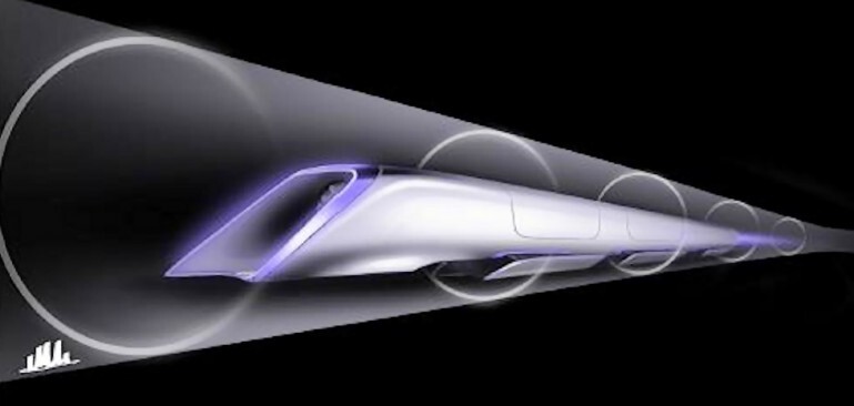 A sketch of Elon Musk's Hyperloop