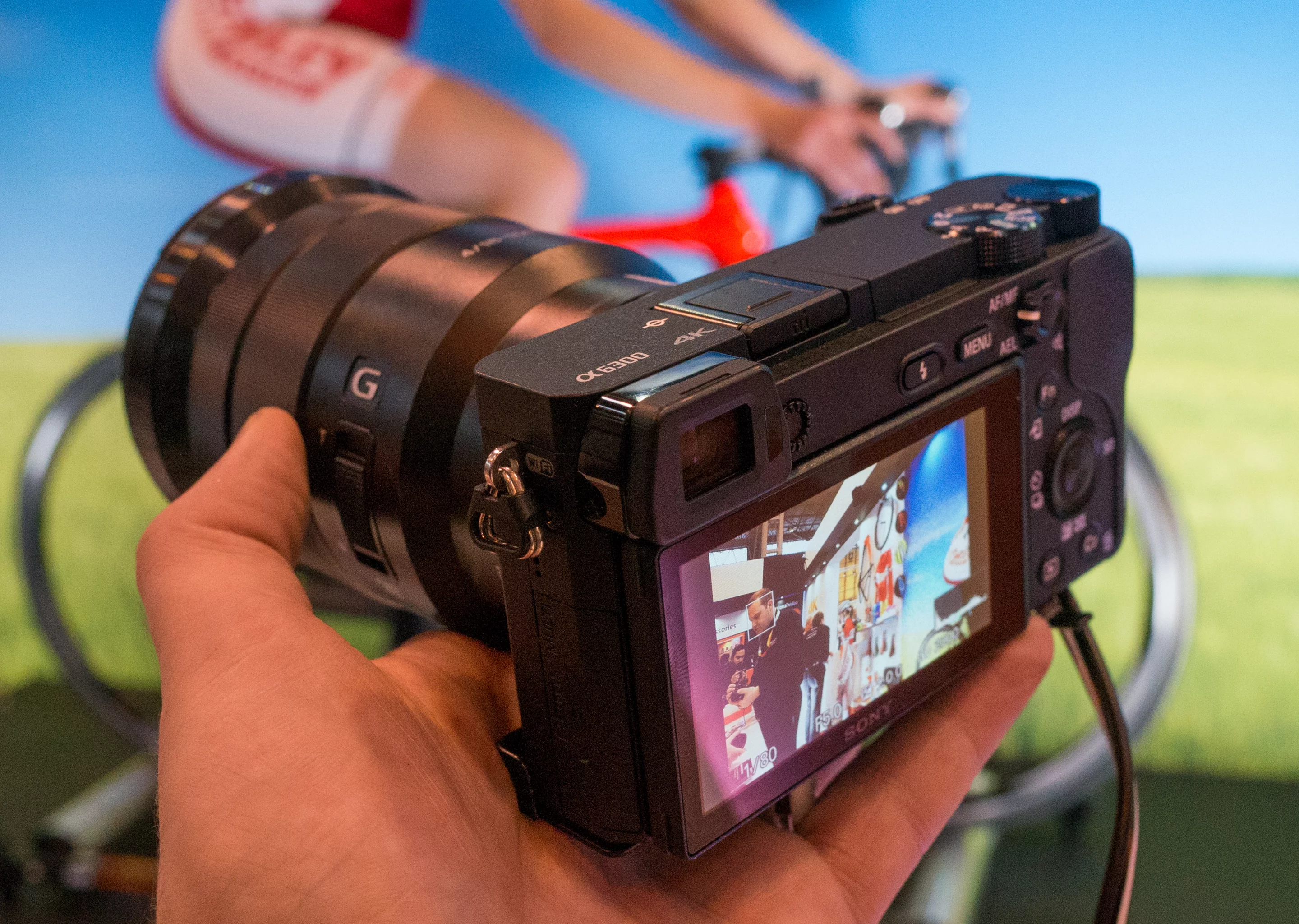 The electronic viewfinder on the Sony A6300 is better than those on many cameras