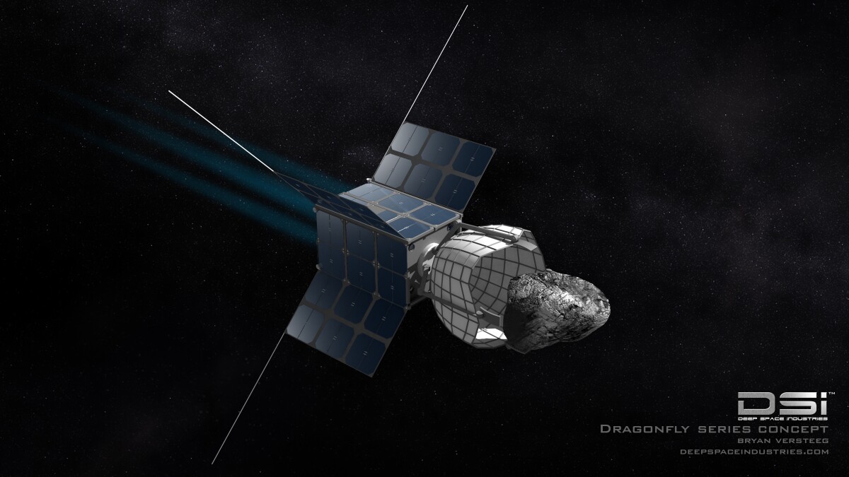 Artist's concept of DSI's Dragonfly (Image credit: DSI)