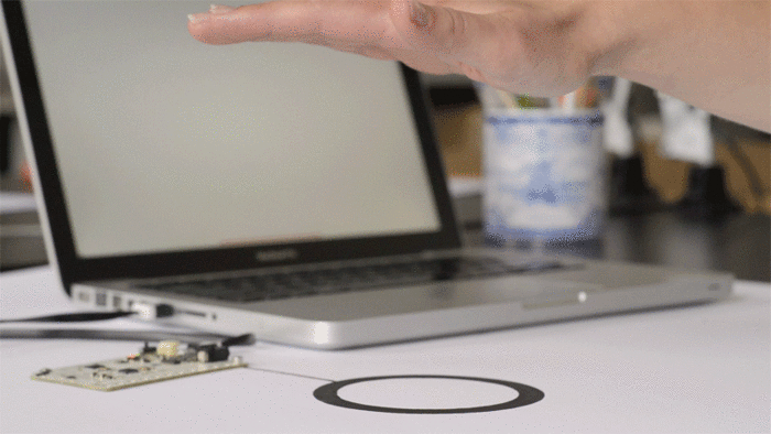 A demo of Touch Board as a capacitive sensor