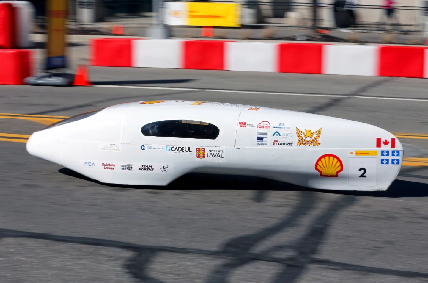 The Alérion Supermileage is made of carbon fiber