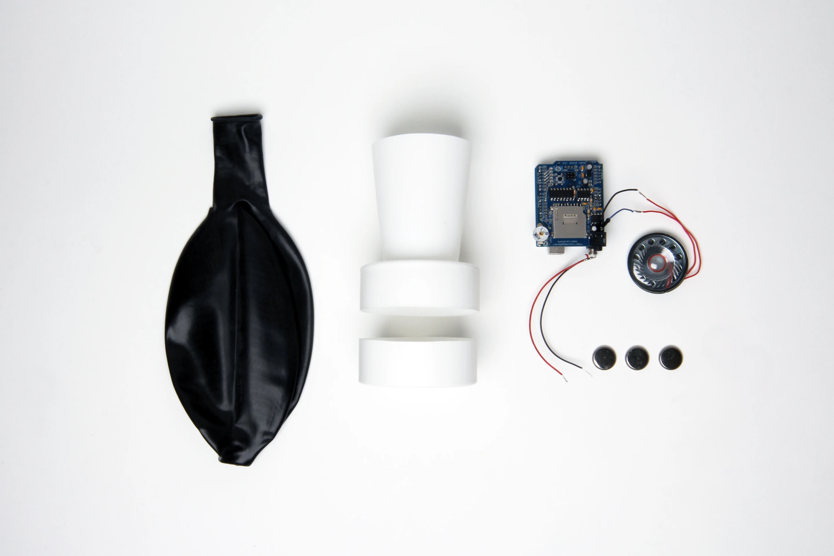 The components for the sound sphere