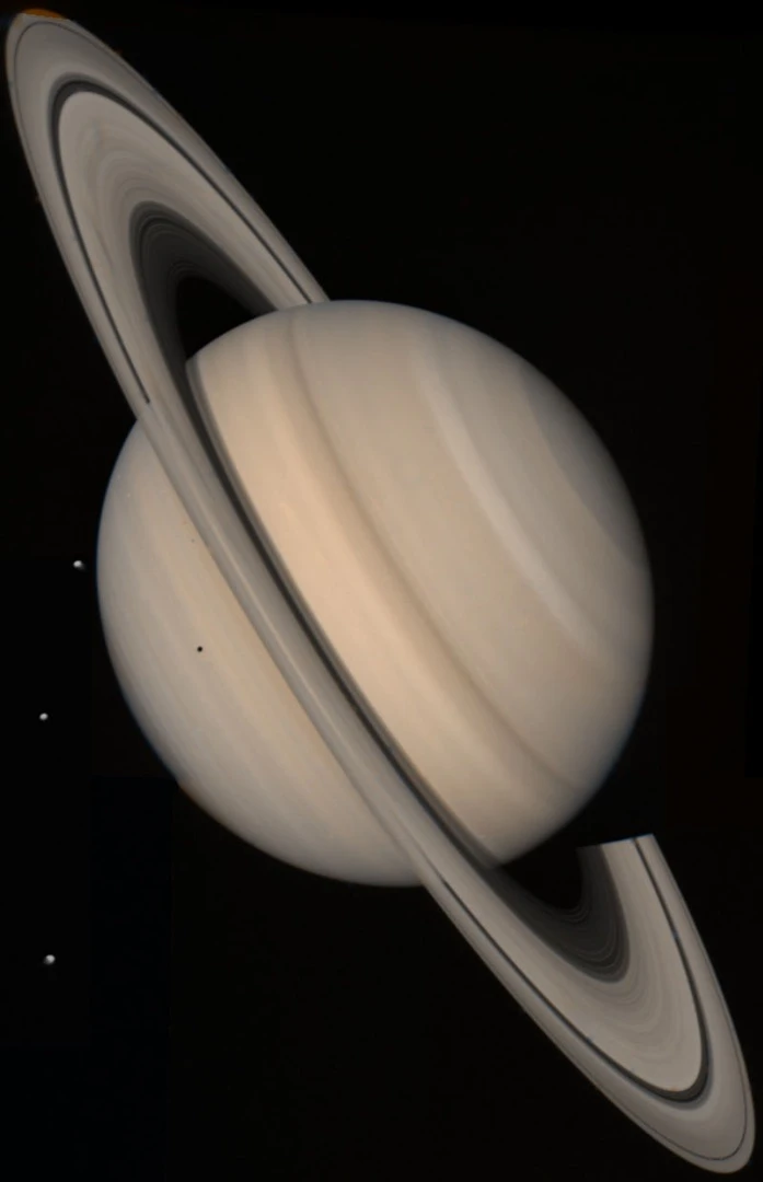 Voyager 2 approaching Saturn in mid 1981