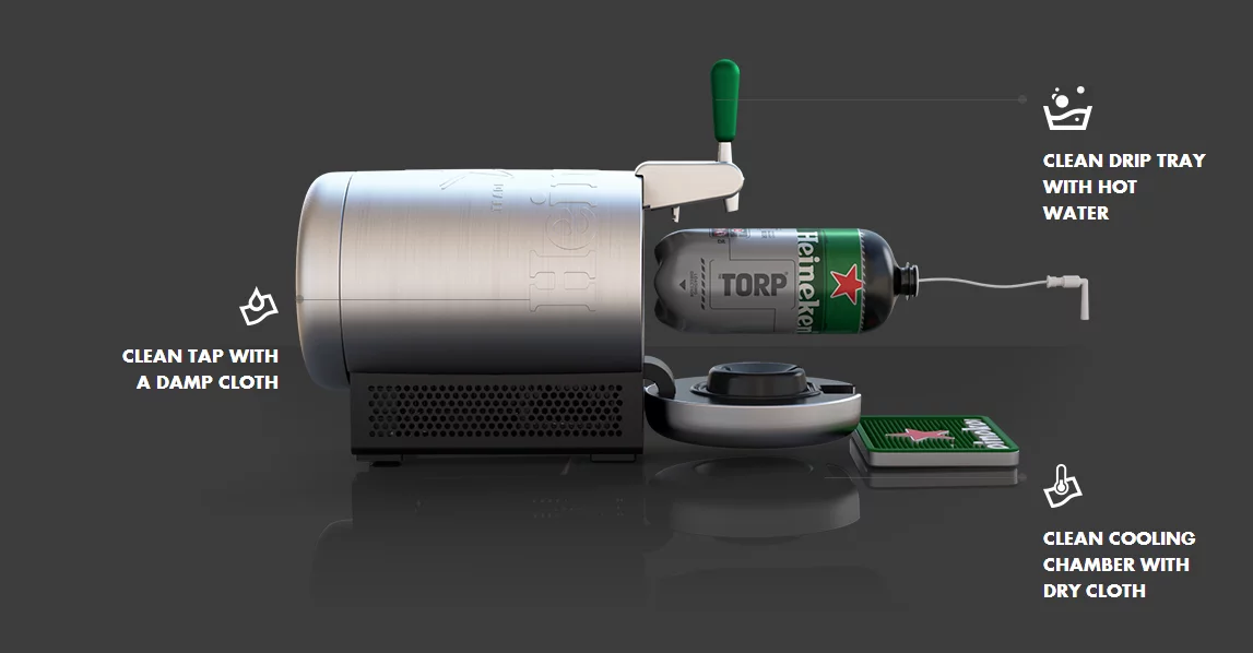 The Sub is a compact beer dispensing system