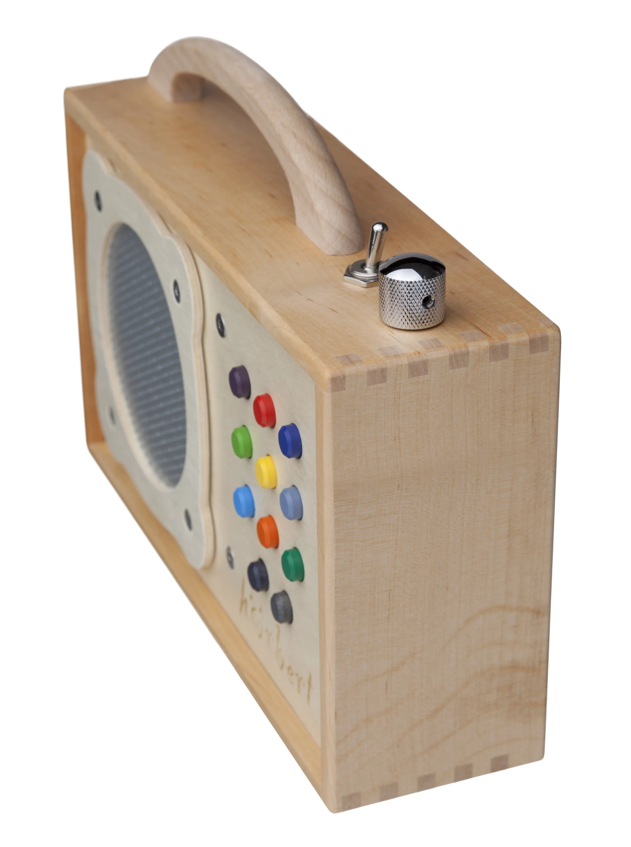 Designers intentionally omitted a headphone jack, worrying that children might not be able to hear and interact with their parents